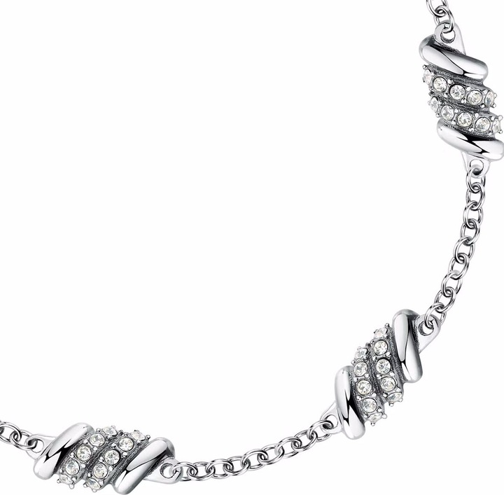 Image du produit Morellato Bracelet de charme en acier avec cristaux Torchon SAWZ06 (19 cm, Acier inoxydable)
