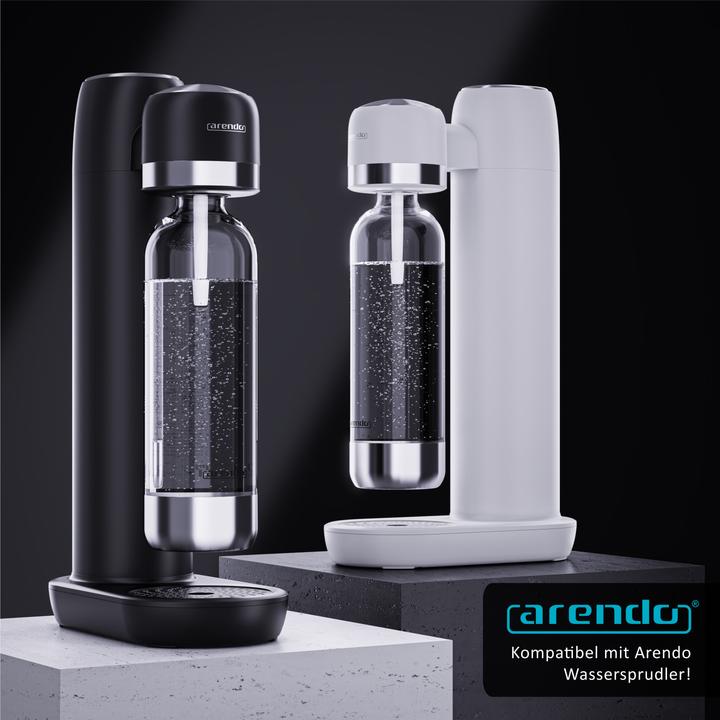 Produktbild Arendo Wassersprudler Flasche 1L für Soda Streamer, max. 900ml zum Sprudeln, 1000ml Füllmenge