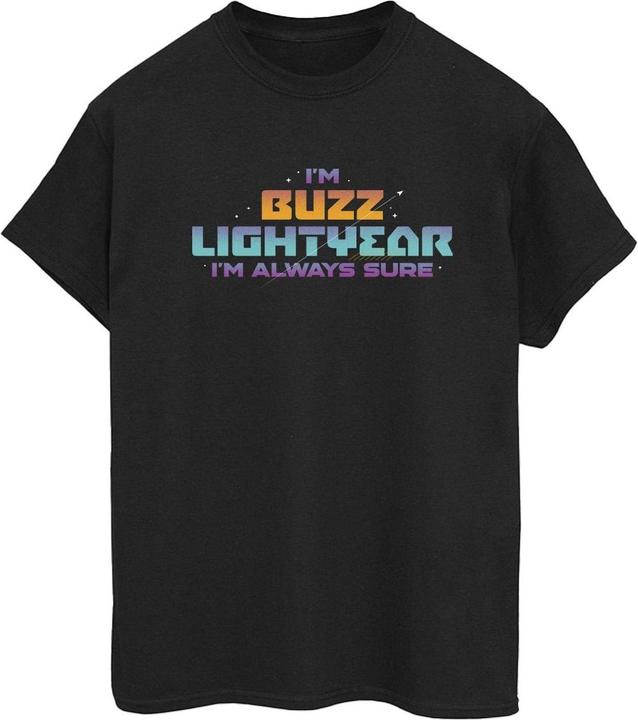 Actual product image Disney Womens/Ladies Lightyear Always Sure Text Cotton Boyfriend T-Shirt (M)