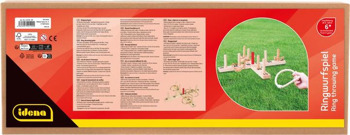 Actual product image Idena Ring toss game wood 9 sticks 4 rings FSC100% (2 - 4 Players)