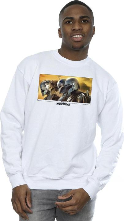 Actual product image Star Wars Mens The Mandalorian Painted Group Sweatshirt (XXL)
