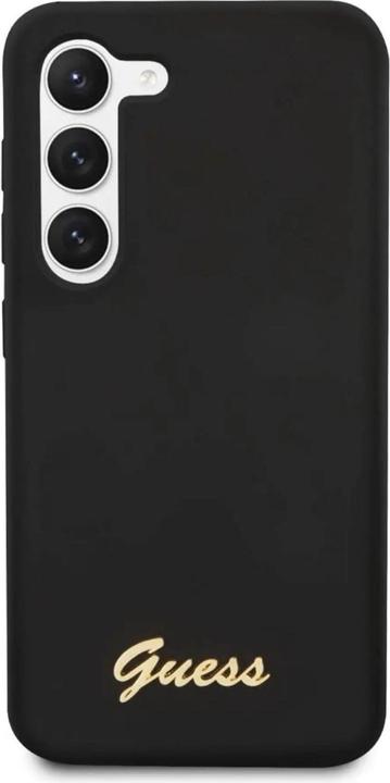 Produktbild Guess Silicone Vintage Gold Logo Case für Samsung Galaxy S23+ - black (Samsung Galaxy S23+)