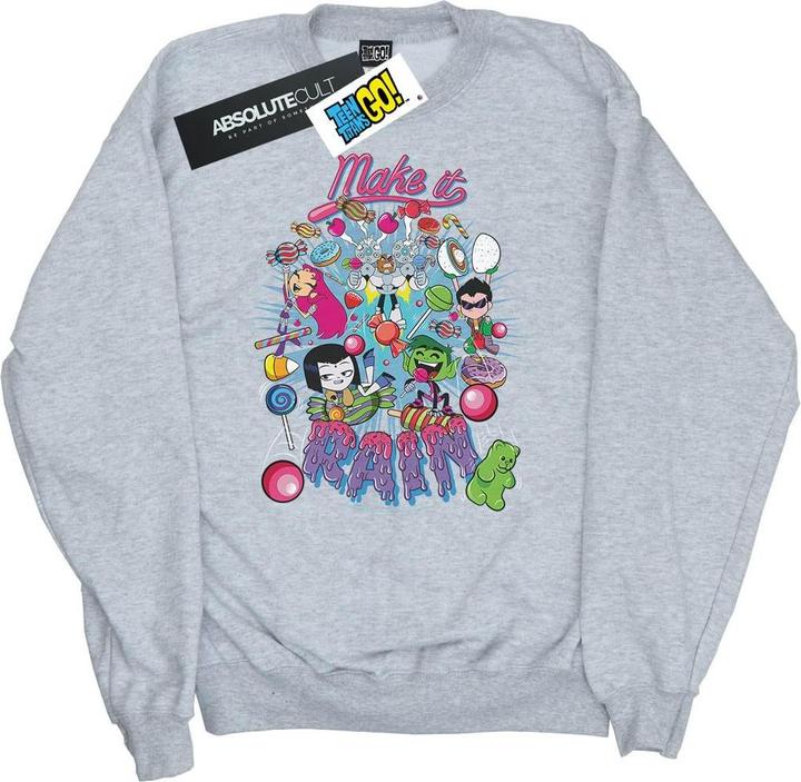 Actual product image Girls Teen Titans Go Make It Rain Sweatshirt (152, 158)