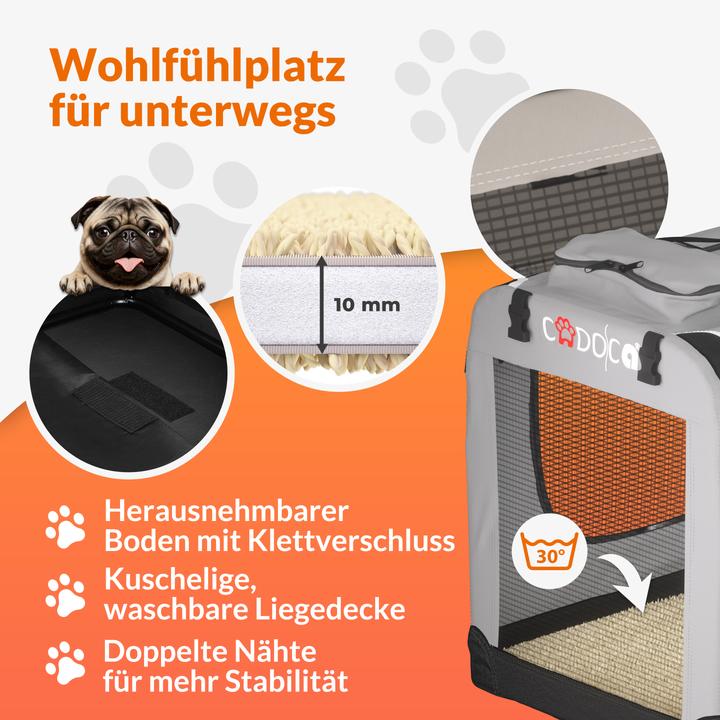 Actual product image Cadoca Transport box S (Dog, Foldable)