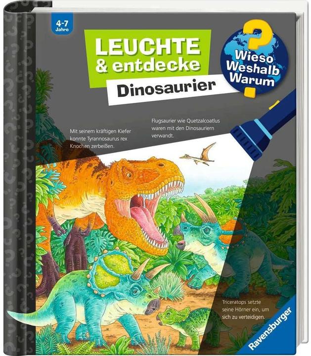 Ravensburger Wieso? Weshalb? Warum? Leuchte und entdecke: Dinosaurier (Deutsch, Susanne Gernhäuser, Sebastian Coenen, 2023)