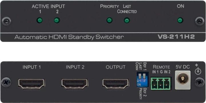 DigiTOOLS VS-211H2 2x1 Automatic 4K UHD HDMI Standby Switcher