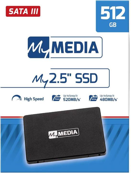 Produktbild MyMedia SSD 512GB, SATA-III, 6.35cm (2.5") (512 GB, 2.5")