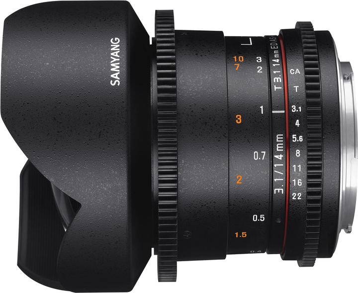 Produktbild Samyang 14mm T3.1 VDSLR II Canon EF (Canon EF-M, Vollformat)
