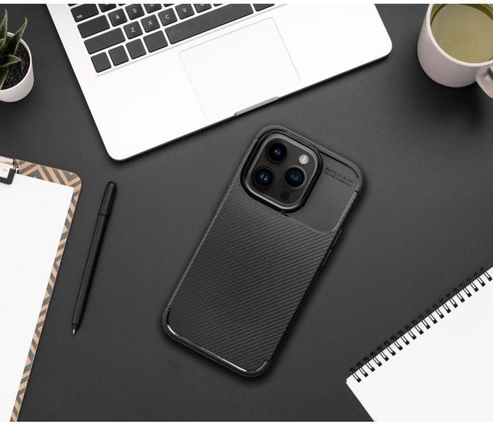 Produktbild OEM Back panel cover Case CARBON PREMIUM for IPHONE XR black (Apple iPhone XR)