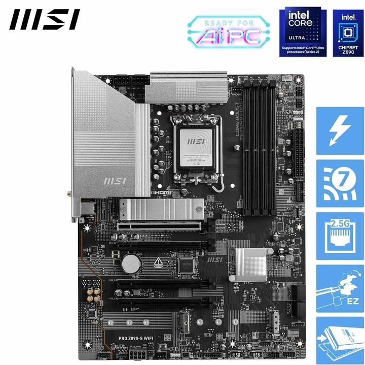 Produktbild MSI PRO Z890-S WIFI (LGA 1851, Intel Z890, ATX)