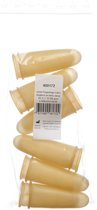 Produktbild Sanor Fingerling Latex Grösse 6 gepudert leicht (0.07 m)