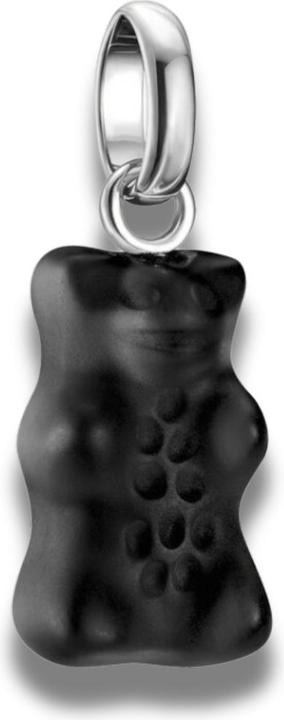 Immagine prodotto Thomas Sabo Charm-Goldbären-Anhänger in Schwarz Connect Silber (Argento)