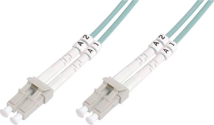 Actual product image Digitus Fiber optic patch cable LC to LC multimode 50/125 m duplex length 7m class OM3 (7 m)