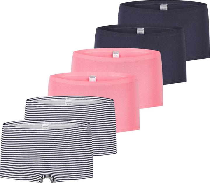 Immagine prodotto Schiesser Confezione da 6 pantaloncini in cotone biologico 95/5 per ragazze adolescenti (140, confezione da 6)
