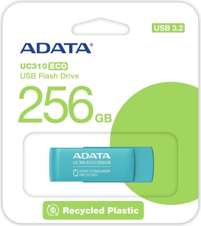 Produktbild Adata UC310 ECO 256 GB (gr?n, USB-A 3.2 Gen 1) (256 GB, USB-A)