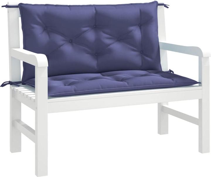 Actual product image VidaXL Garden bench cushions 2 pcs. O x ford fabric (100 x 50 x 7 cm)