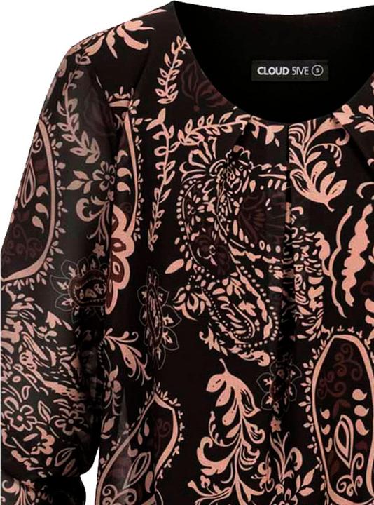 Produktbild Cloud 5ive Cloud5ive Damen Chiffon Bluse mit All Over Ornament Print (S)