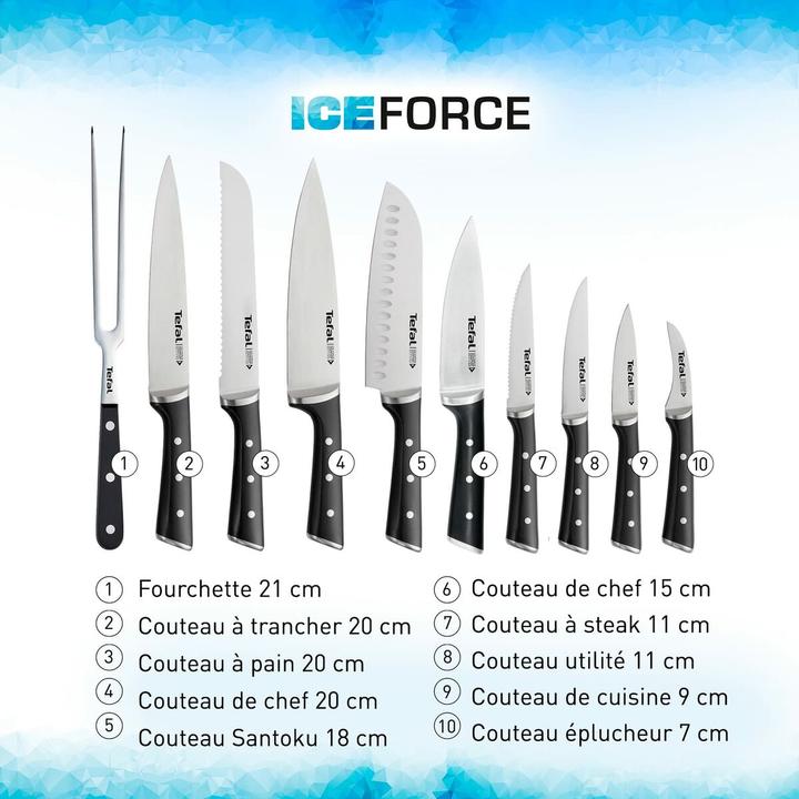 Produktbild Tefal Ice Force Santoku-Messer (18 cm)