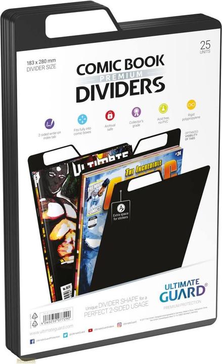 Actual product image Ultimate Guard UGD020022 - Comic Book Dividers, black