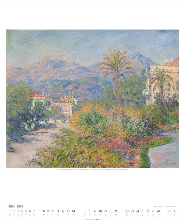 Produktbild Claude Monet Kalender 2026 (46 x 55 cm)