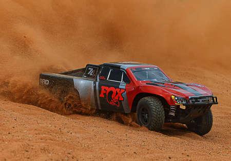 Immagine prodotto Traxxas SC.TRUCK SLASH 4x4 1:10 4WD EP RTR FOX BL-2s BRUSHLESS SENZA caricabatterie e SENZA batteria (RTR pronto all'uso)