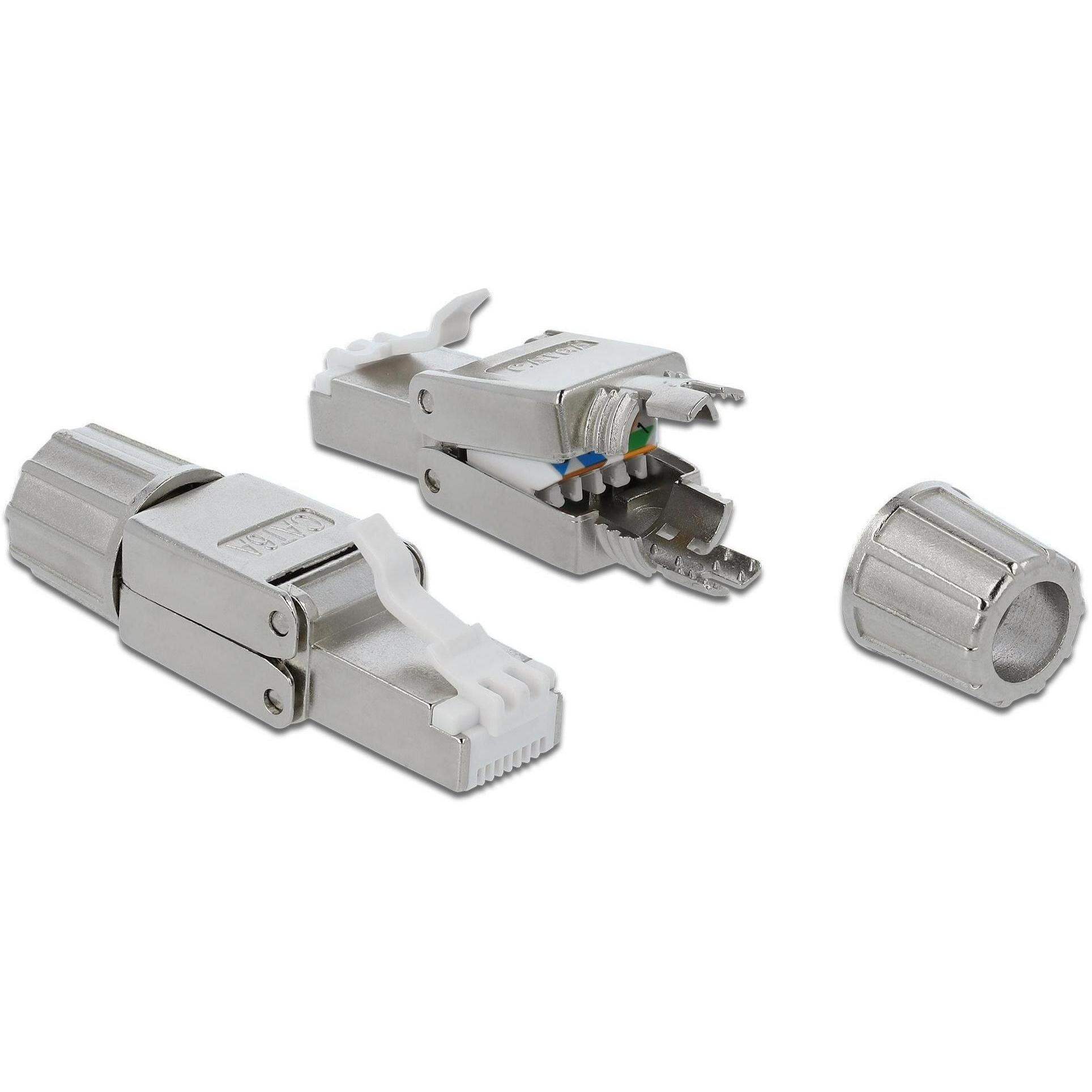 Delock Stecker RJ45 Cat.6A (Netzwerkkabel Stecker), Netzwerk Zubehör