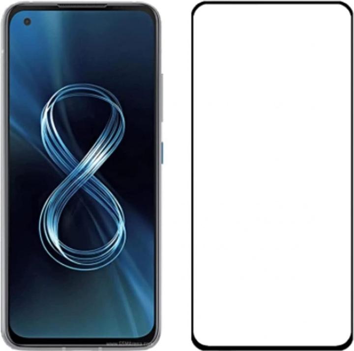 Actual product image Screenguard Asus Zenfone 8 Full Screen Protective Glass Film 2.5D 9H (1 Piece, Asus Zenfone 8)