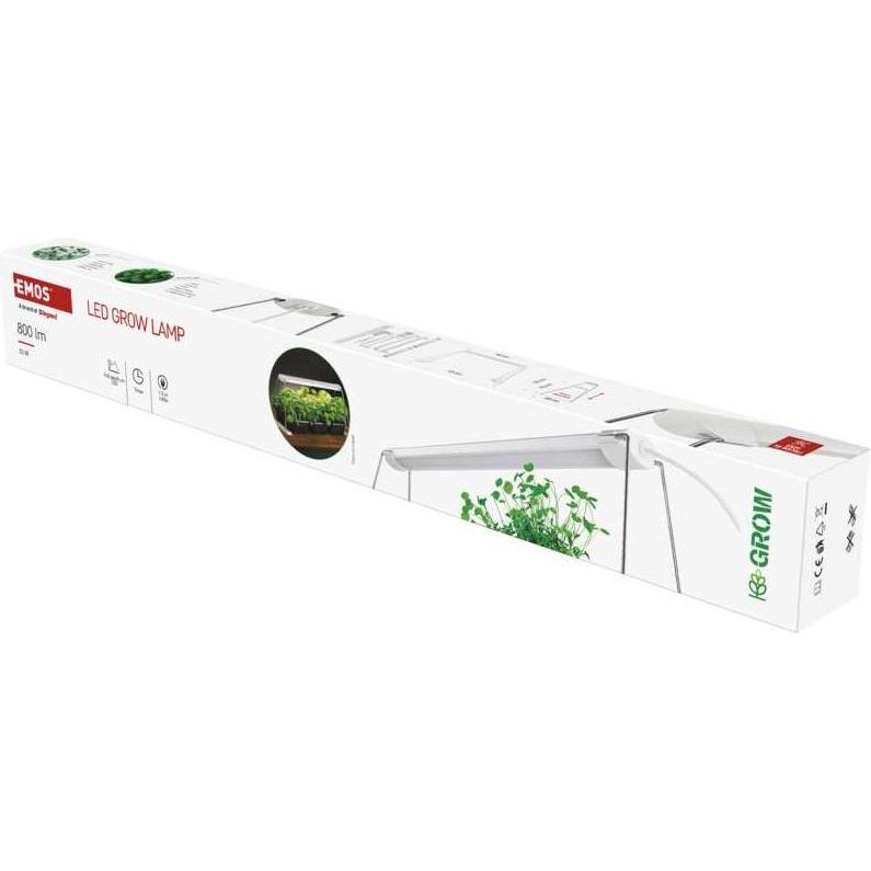 Emos, Lampada per piante, Pflanzenlampe LED Vollspektrum für Aussaat, 28 LEDs, Zeitschaltuhr (LED, 220 V)