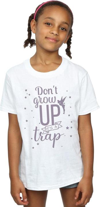 Actual product image Disney Girls Tinker Bell Don't Grow Up Cotton T-Shirt (128)