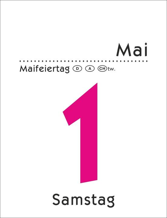 Image du produit Tagesabreisskalender klein 2026 (Allemand)