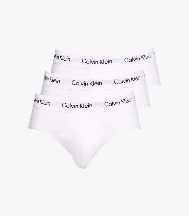 Produktbild Calvin Klein Slip "Cotton Stretch" Weiss (S, 3er Pack)