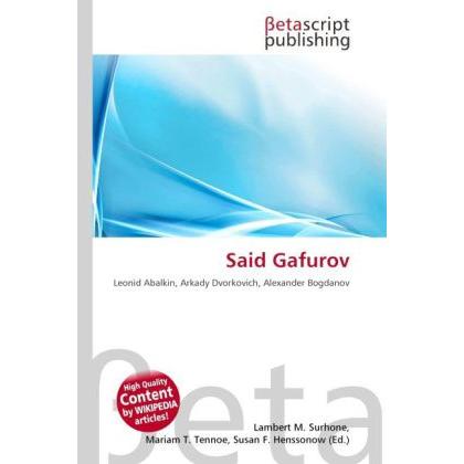 Said Gafurov, Fachbücher