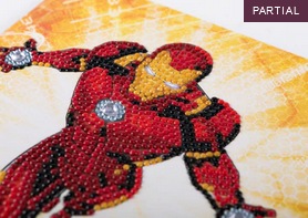 Actual product image Craft Buddy Ironman, card 18x18cm Crystal Art