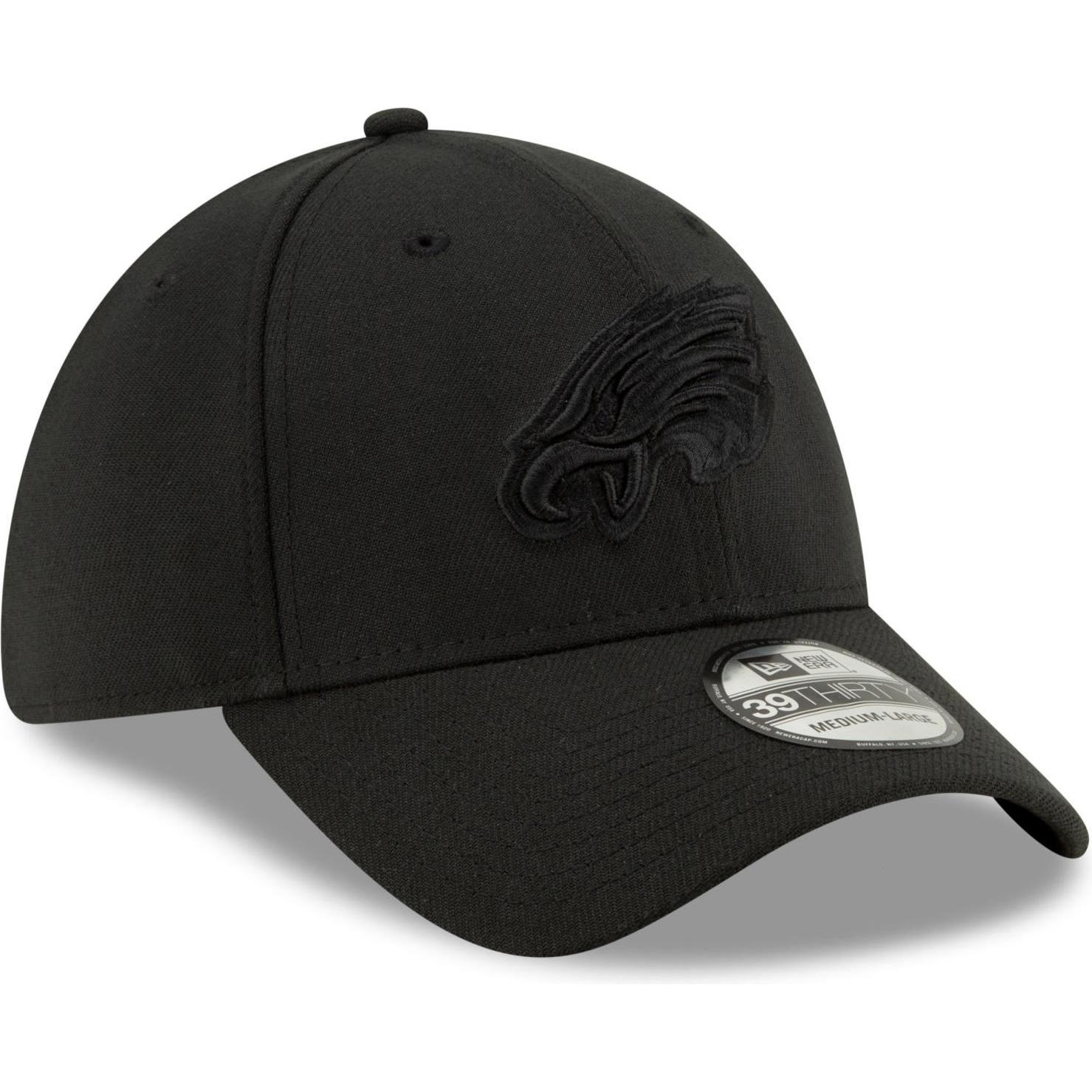 New Era, Herren, Cap, 39Thirty Stretch Cap - Philadelphia Eagles - S/M, Schwarz, (M)
