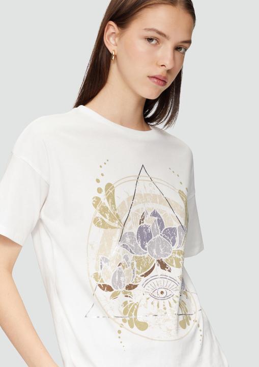 Produktbild S.Oliver T-Shirt Print-T-Shirt mit überschnittenen Schultern (XS)