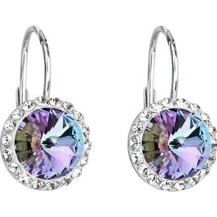 Evolution Group, Ohrringe, Beautiful silver earrings 31216.5 vitrail light (L)