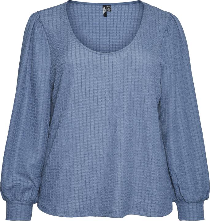 Produktbild Vero Moda Normal geschnitten U-Ausschnitt Curve Voluminöser Armschnitt Top Bluse (M)