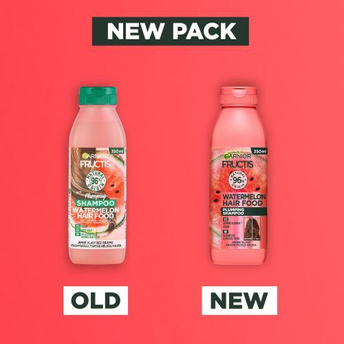 Actual product image Garnier Fructis Hair Food Watermelon (350 ml, Liquid shampoo)
