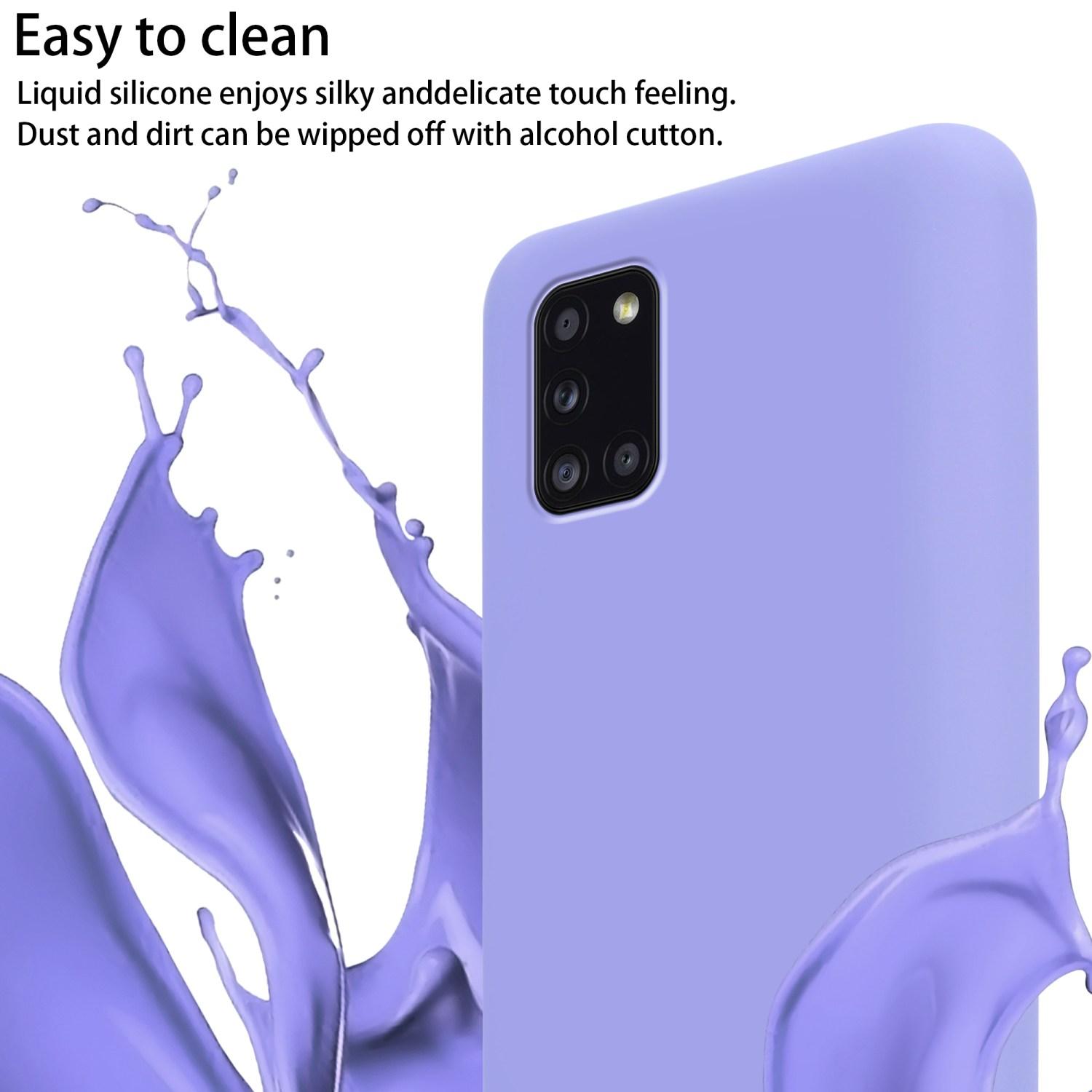 Thumbnail - Cadorabo TPU Cover Handy Kette Liquid (Samsung Galaxy A31), Smartphone Hülle, Violett