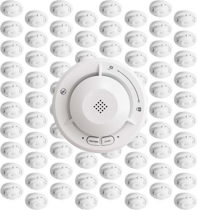 Produktbild Wiltec Rauchmelder vernetzt 80x Funk Feuermelder 10 Jahre Batterie Brandmelder