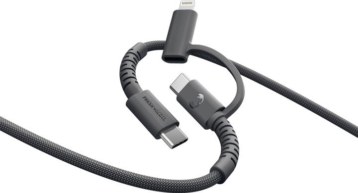 Actual product image Fresh'N Rebel Fresh 'n Rebel USB-C Combo Cable Grey (2 m, 60 W)
