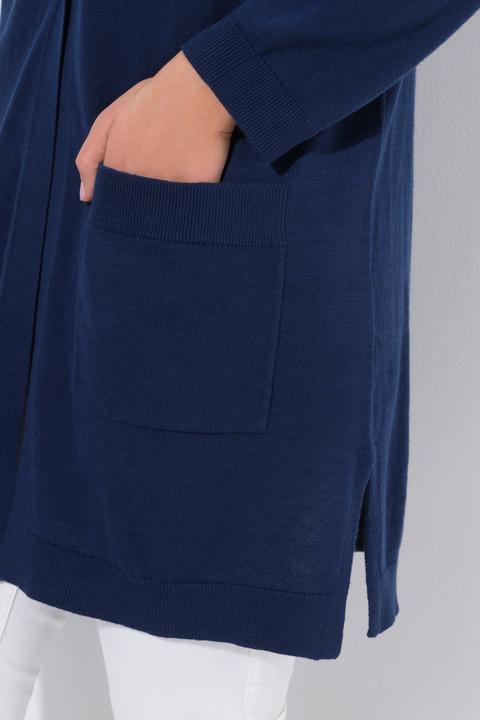 Produktbild Ulla Popken Strickjacke, Knopfverschluss, V-Ausschnitt, Langarm (62)