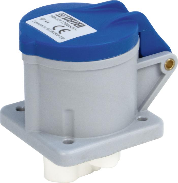 Image du produit Steffen Elément de prise CEE16/3 IP44 230V 6h distance entre les trous 38mm bleu