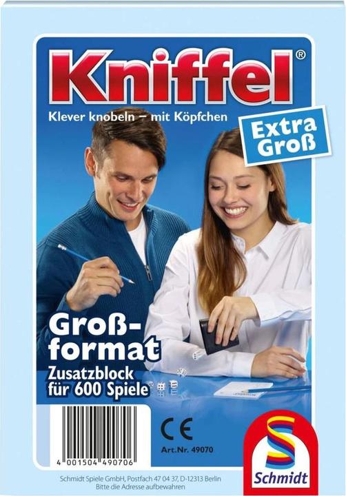Produktbild Schmidt Spiele Kniffel Gross (Deutsch, 2 - 8 Spieler)