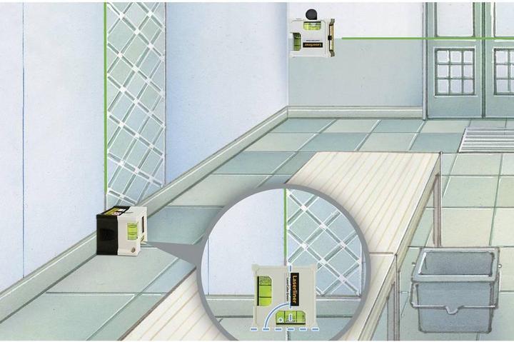 Produktbild Laserliner LaserCube green Linienlaser Reichweite (max.): 10 m