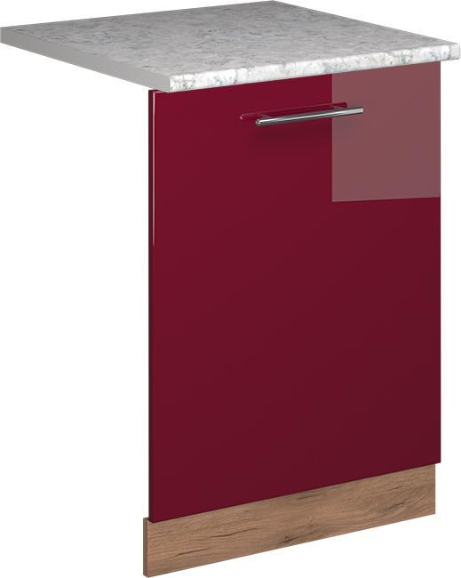 Bordeaux Hochglanz, Goldkraft Eiche, Marble-Weiss