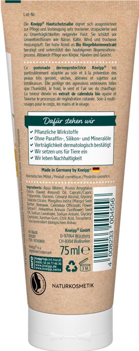 Actual product image Kneipp Calendula skin protection ointment (Body cream, 75 ml)