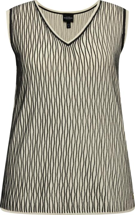Produktbild Ulla Popken Stricktop, Wollmix, V-Ausschnitt, ärmellos (50, 52)