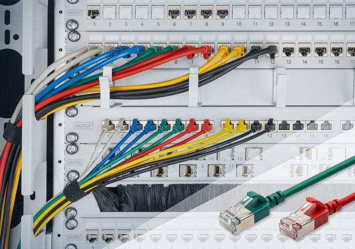 Produktbild Digitus CAT 6A Klasse Ea, F/FTP, Twisted Pair Patchkabel, Cu, LSZH, AWG 32/7, Länge: 0,5 m, grau (F/FTP, CAT6a, 0.50 m)