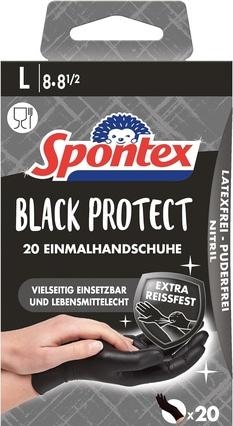Actual product image Spontex Black Protect 20 L nitrile gloves (L)